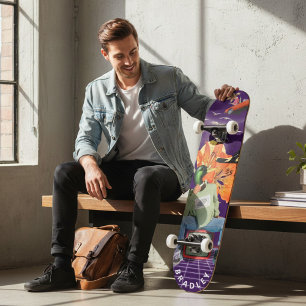 Cool Surreal Funny Unique Custom Personalised Name Skateboard