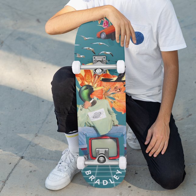 Cool Surreal Funny Unique Custom Personalised Name Skateboard (Creator Uploaded)