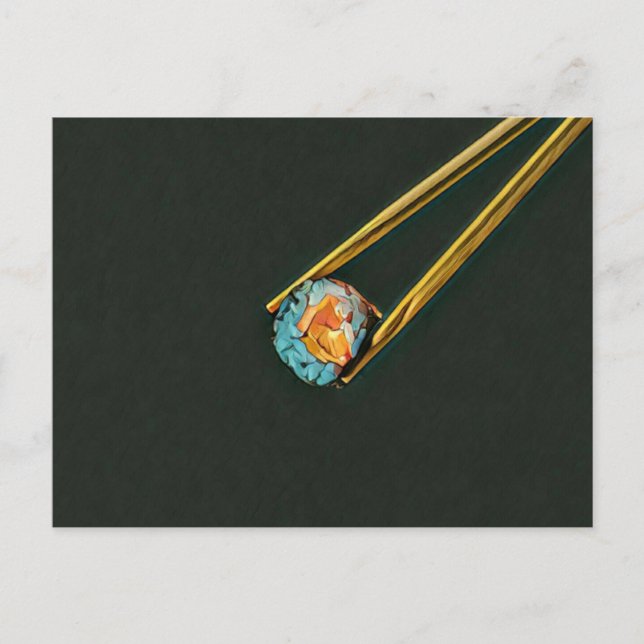 Cool sushi gift postcard (Front)