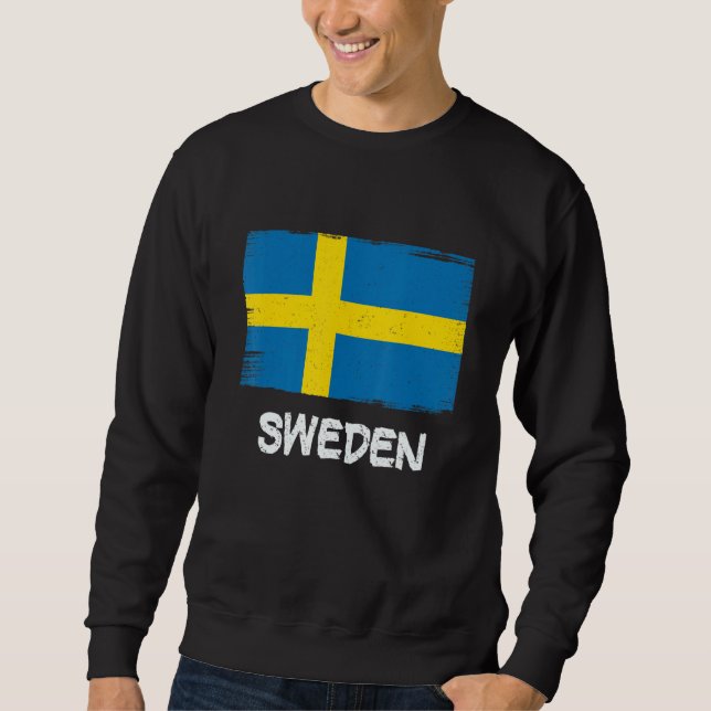 Cool Sweden Flag Sweatshirt (Front)