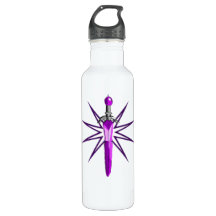 Cool Sword purple Water Bottle for kids 