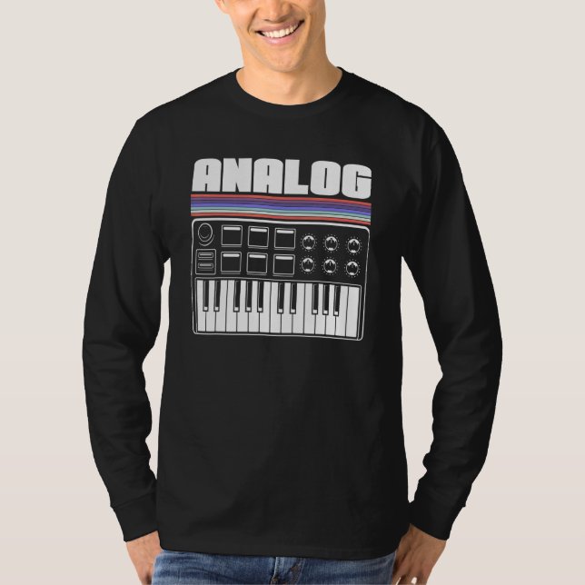 Cool Synthesizer Analogue Acid Machine Nerd Synth  T-Shirt (Front)