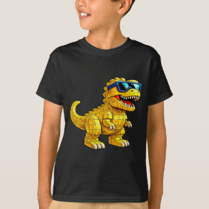 Cool T rex Master Builder Block Brick Men Women T-Shirt