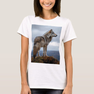 cool t-shirt with author's design wolf