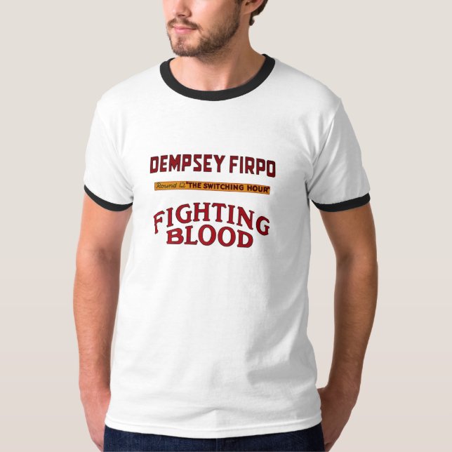 Cool T-shirt with boxing print (Front)