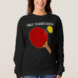 Cool Table Tennis For Women Girls Ping Pong Sport Sweatshirt