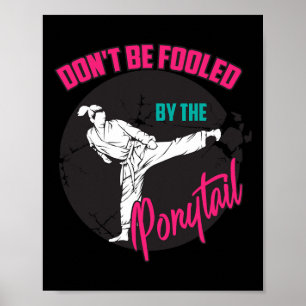 Cool Taekwondo Art For Women Girls Karate Judo Mar Poster