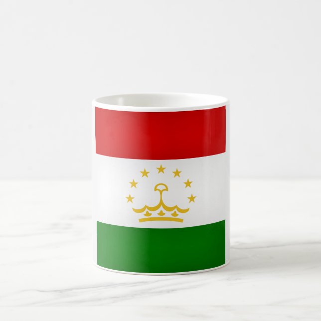 Cool Tajikistan Flag Coffee Mug (Center)