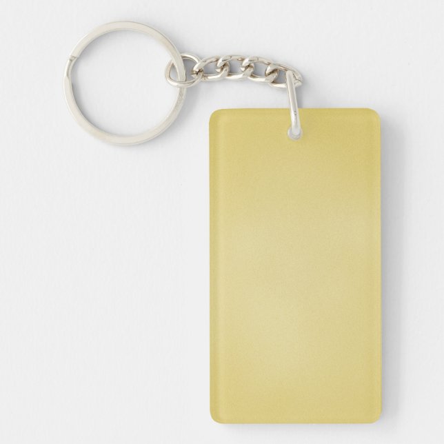 Cool Tan Grainy Look Key Ring (Front)
