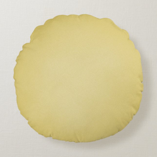 Cool Tan Grainy Look Round Cushion (Front)