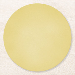 Cool Tan Grainy Look Round Paper Coaster