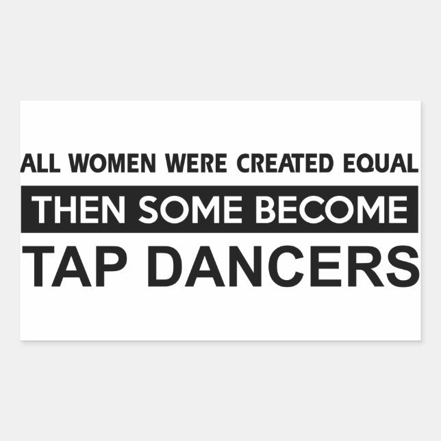 Cool Tap Dancing designs Rectangular Sticker (Front)