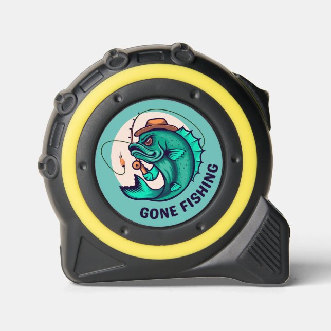 Cool! Tape Measure - Gone Fishing - Jumping Fish 1 (Front)