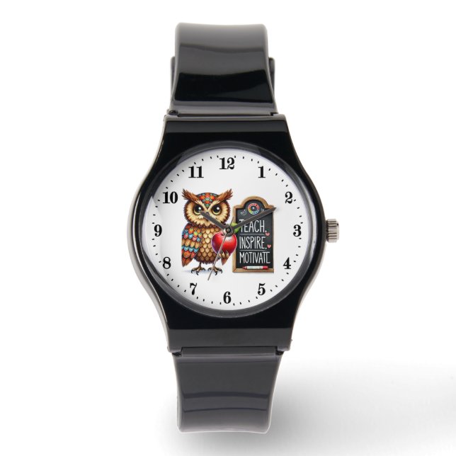 Cool Teach inspire motivate  Watch (Front)
