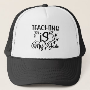 Cool Teaching jam word art  Trucker Hat
