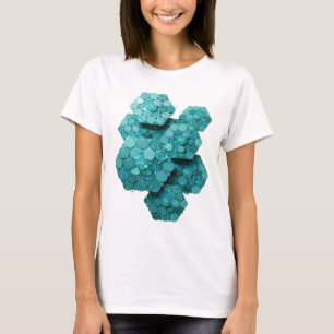 Cool Teal COINS OF THE WORLD Custom Design T-Shirt