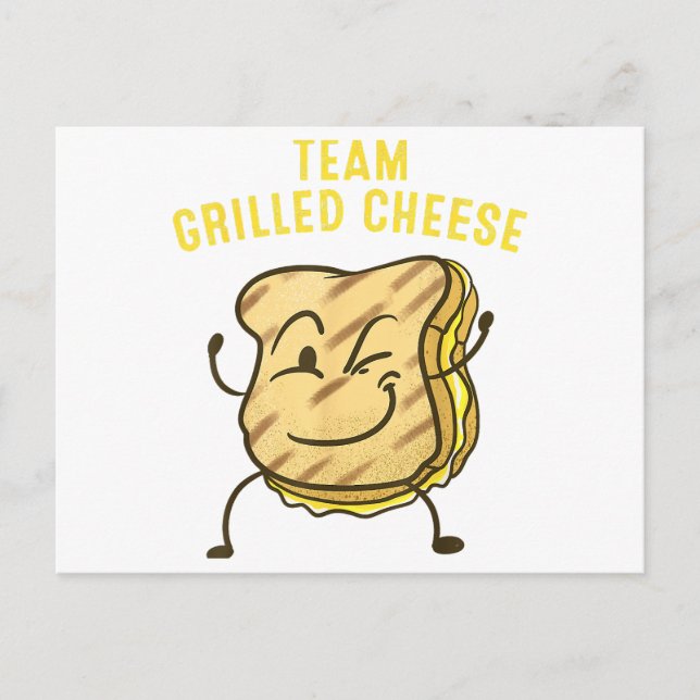 Cool Team Grilled Cheese Gift Funny Squad Toasted  Holiday Postcard (Front)