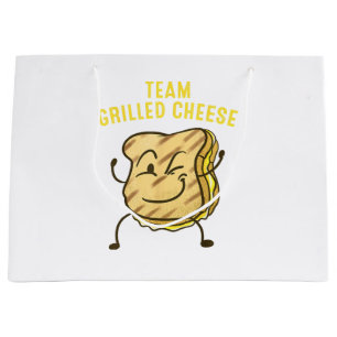 Cool Team Grilled Cheese Gift Funny Squad Toasted  Large Gift Bag