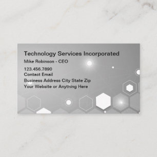 Cool Technology Theme Business Cards