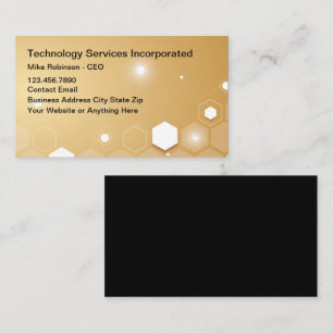Cool Technology Theme Business Cards