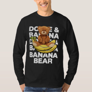 Cool Teddy Bear Banana Style Banana Bear Graphic T-Shirt