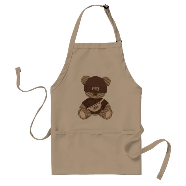 Cool Teddy Bear: Best Bear Design Standard Apron (Front)