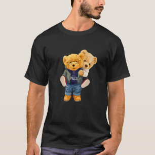 Cool Teddy Bear Boys Best Friends Style Illustrati T-Shirt