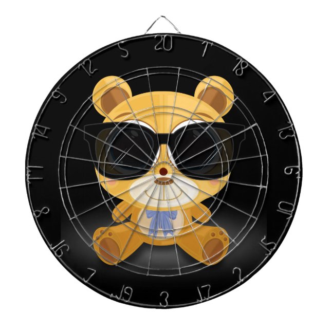Cool Teddy Bear Dartboard (Front)