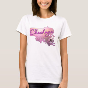 Cool tee-shirt Chechnya pink T-Shirt