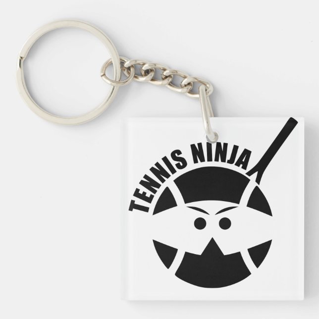 Cool Tennis ninja! Key Ring (Front)