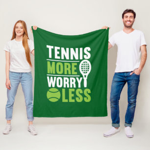 Cool Tennis word art Fleece Blanket
