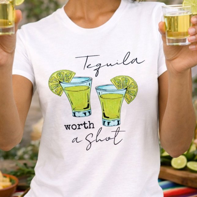 Cool Tequila Worth a Shot T-Shirt (Creator Uploaded)