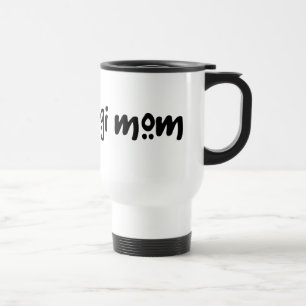 Cool Text Corgi Mum Travel Mug