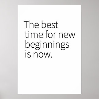 Cool Text Graphic Opportunity Quote Art Two-Tone C Poster