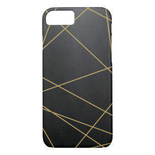 Cool Texture Black Gold Lines Geometric Abstract Case-Mate iPhone Case