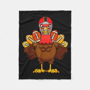 Cool Thanksgiving Football Shirt _ Gobble Player T Fleece Blanket