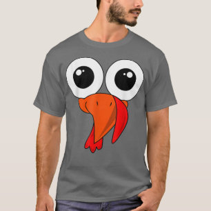 Cool Thanksgiving TurkeyCute Turkey Face T-Shirt