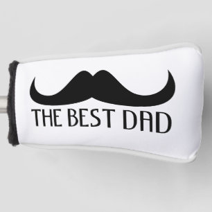 Cool The best Dad Black Moustache Father's Day Golf Head Cover