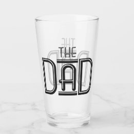 Cool The Dad with Black Text Glass