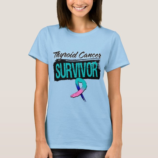 Cool Thyroid Cancer Survivor T-Shirt (Front)