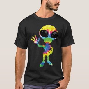 Cool Tie Dye Alien Dyed Extraterrestrial T-Shirt