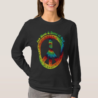 Cool Tie Dye Hippie Peace Sign T-Shirt