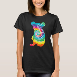 Cool Tie Dye Koala Rainbow Print Animal Hippie T-Shirt