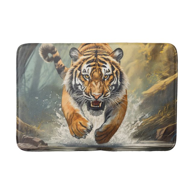 Cool Tiger Bath Mat! Mat (Front)