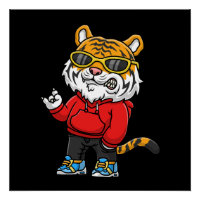 cool tiger cartoon