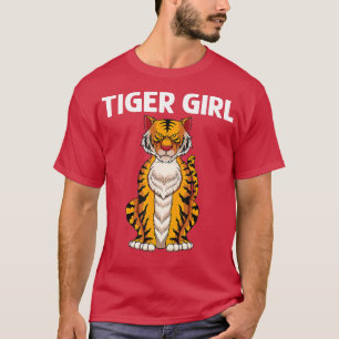 Cool Tiger For Girls Kids Bengal Tiger African Tig T-Shirt