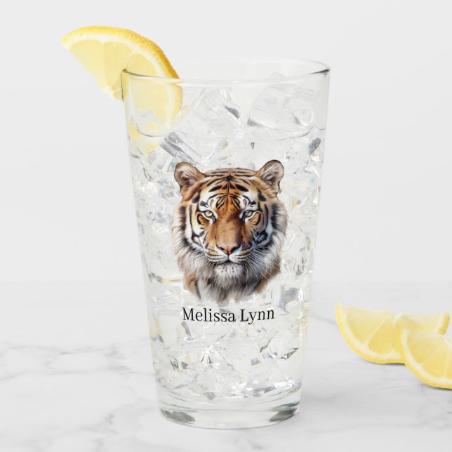 Cool tiger lovers jungle  glass (Front Ice)