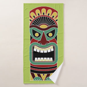 Cool Tiki Totem custom colour bath towel 3