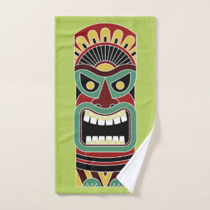 Cool Tiki Totem custom colour hand towel 3