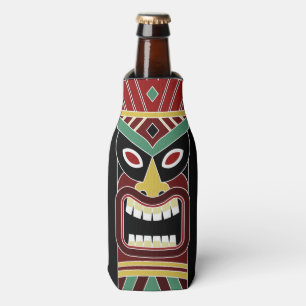 Cool Tiki Totem custom name bottle cooler